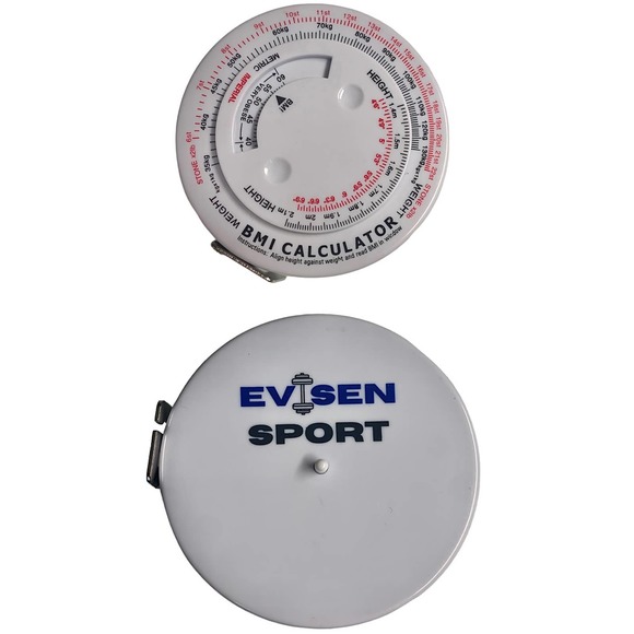 Evisen Sport Skinfold Body Fat Caliper Measuring Tool + Body Tape Measure - Picture 4 of 10
